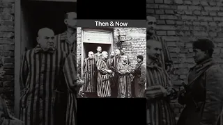 Never forget. Then and now photos of WW2. #history #military #sad #auschwitz