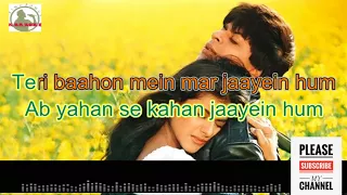 Tujhe dekha to yeh jana sanam full karaoke track with lyrics