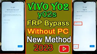 Vivo Y02 | Y02s Frp Bypass Android 12 Withuot Pc