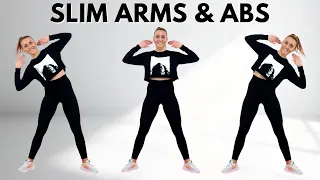 🔥40 Min SLIM ARMS & FLAT BELLY Workout🔥Burn Arm + Belly Fat🔥ALL STANDING🔥NO SQUATS/LUNGES🔥NO REPEAT🔥