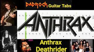 Deathrider - Anthrax - Guitar + Bass TABS Lesson