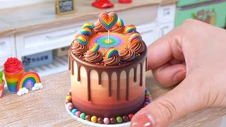 1000+ Satisfying Miniature Rainbow Chocolate Cakes Ideas 🌈 Best Of Tiny Cakes Compilation