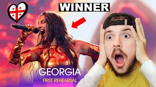 Nutsa Buzaladze - Firefighter - Georgia 🇬🇪 First Rehearsal Eurovision 2024 (REACTION)