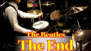 The Beatles - The End (Drums cover from fixed angle)