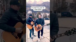This acoustic performance of “Runaway” filmed in the charming town of Chamonix in the French Alps.