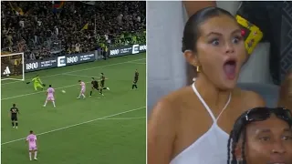 Selena Gomez Insane Reaction To Messi's Near Goal Miss😳