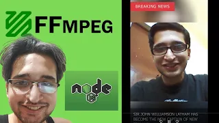 Node.js FFMPEG Breaking News Short Video Builder From Text & Images Using editly in Command Line