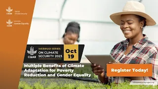 Climate Security Webinar: Benefits of Climate Adaptation for Poverty Reduction & Gender Equality