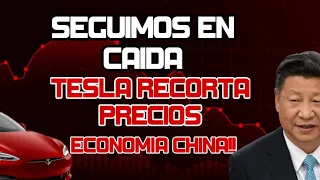 SEGUIMOS en Caída en Los Mercados! Acciones Chinas! Tesla Recorta Precios! Recortes de Intereses