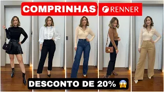 COMPRINHAS RENNER😱CHOCADA COM AS NOVIDADES E DESCONTO DE 20%