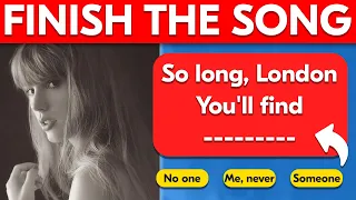 Finish The Song Challenge ❤️ Taylor Swift Edition 2024