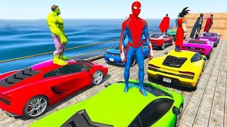 Spider Man Car Racing Challenge Bike Shark Pit Obstacles Run Competitive