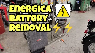 Energica battery removal. Eva rescue!