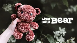 🍒 Low-sew series | Tutorial: Crochet Teddy Bear 🐻 Version 01