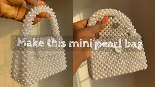 HOW TO MAKE A MINI BALENCIAGA BEADED BAG | FOR BEGINNERS ONLY. 🤍✨