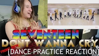 SEVENTEEN - Don't Wanna Cry [FRONT-VIEW DANCE PRACTICE REACTION]