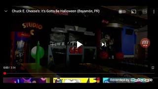 Emily Elkins reacts to chuck e cheese it's gonna be Halloween bayamon pr