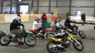 Indoor Flat Track Practice at Timonium Motorcycle Show