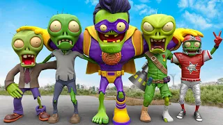 Plants vs Zombies 2 | Superheroes VS Evolution Of Zombie, Who Will WIn? | 2D 3D Animation IRL