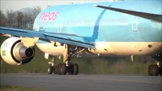 Neos Boeing 767-306 T/O Milan Malpensa Airport ( Celebrating 150th Italy Union Anniversary )