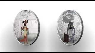 Cook Islands 2011 5$ cartoon Once Upon a Dog - Dog 1Oz Silver coin Set
