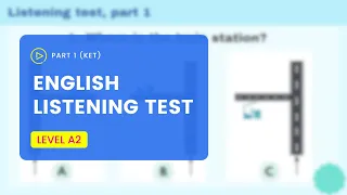 A2 Level | Easy English Listening Test - Part 1 (KET)