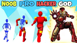 NOOB vs PRO vs HACKER vs GOD in SuperHero Pick 3D #2
