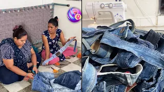 How to upcycle your old jeans into carpet