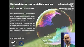 Recherche, croissance et décroissance - par François Graner