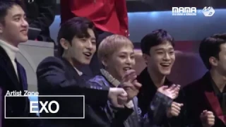 [2016MAMA x M2] EXO Reaction to Suzy&BaekHyun's performance