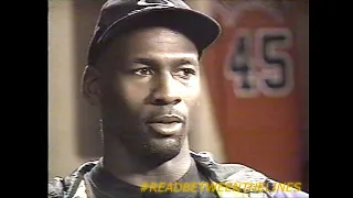 #thelastdance-ESPN April, 1995, Michael Jordan sits with Andrea Kramer, #thatlastdance