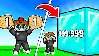 Spending $100,000 to Reach MAX LEVEL BLOCK in Merge Simulator.. (Roblox)