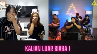 Mereka Kaget Ketika Tau Kami Dari Indonesia SINGING REACTION Ome.TV Internasional