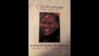 Jennifer Marie Bendolph - Funeral video