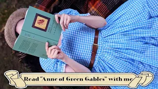 RELAX + READ WITH ME OUTSIDE | "Anne of Green Gables" | Cottagecore Book Vlog