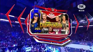 Nikki A.S.H & Rhea Ripley Vs Natalya & Tamina Campeonatos en Parejas - WWE Raw 20/09/2021 (Español)