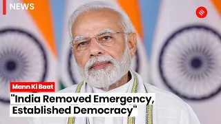 India defeated dictatorial mindset in democratic way: Modi invokes Emergency in Mann Ki Baat