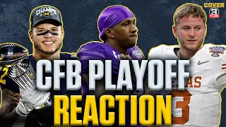 CFP REACTION! Michigan over Alabama in the Rose Bowl! Washington beats Texas in Sugar Bowl!