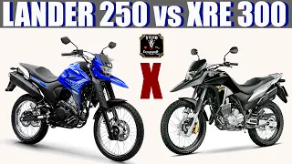 Yamaha LANDER 250 vs Honda XRE 300: QUEM PERDE ESSE DUELO DE FATO?