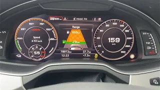 Audi Q7 4M e-tron 3.0 TDI quattro 374 HP 0-100 km/h & 0-100 mph Acceleration