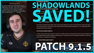 Best Patch Ever! Covenants Swappable! 9.1.5 Announced!
