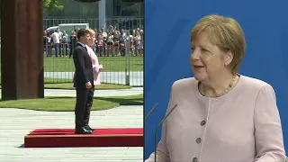 Merkel zittert: Sorge um die Kanzlerin | AFP Extrait