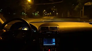 Mercedes Benz W211 E240 2005 Night Drive Cruise