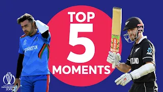 Neesham? Williamson? | Afghanistan vs. New Zealand - Top 5 Moments | ICC Cricket World Cup 2019