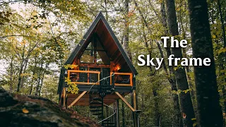 34ft Tall Tiny House A-Frame! // The Skyframe Airbnb!