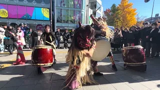 【秋田の冬まつり】なまはげ太鼓の演奏／恩荷（おんが）