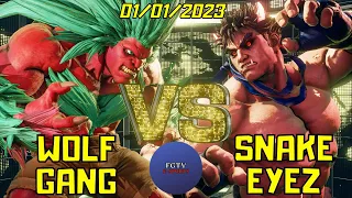 SFV CE💥WOLFGANG (Blanka) VS snake Eyez (Kage)💥01-01-2023💥Ranked match