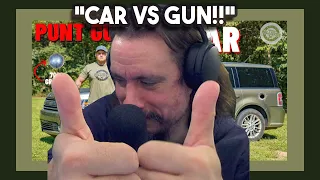 Vet Reacts *CAR VS GUN* Punt Gun vs Car 🚘 (The Biggest Shotgun EVER !!!) By Kentucky Ballistics