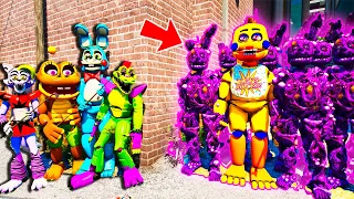 CAN ANIMATRONICS AND MONTY SAVE ROCSTAR CHICA FROM TOXIC SPRINGTRAP? GTA 5 FNAF Mods