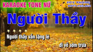 Người Thầy karaoke Tone Nữ Duy Thắng